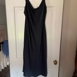 Navy midi skip dress new with tags